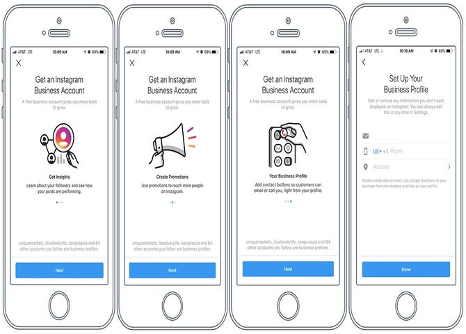 What are the benefits of a business account on Instagram?