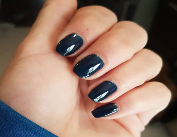 Dark Teal Royal Nails